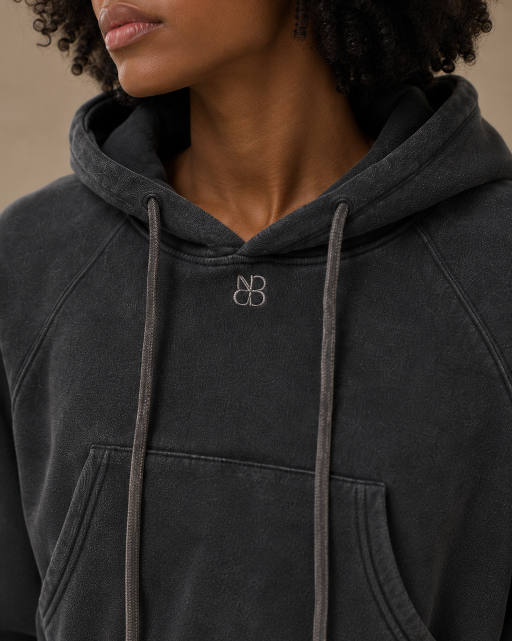 Signature Vintage Cropped Hoodie