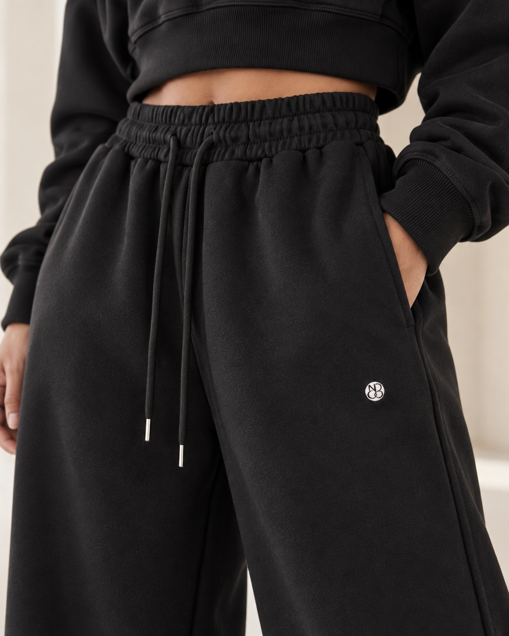 Studio Ease Cropped Hoodie