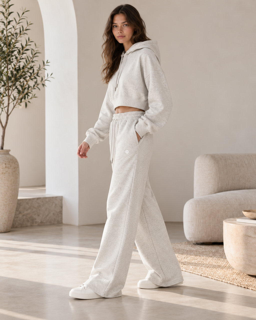 Studio Ease Cropped Hoodie