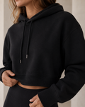 Studio Cropped Hoodie- Essential Tone