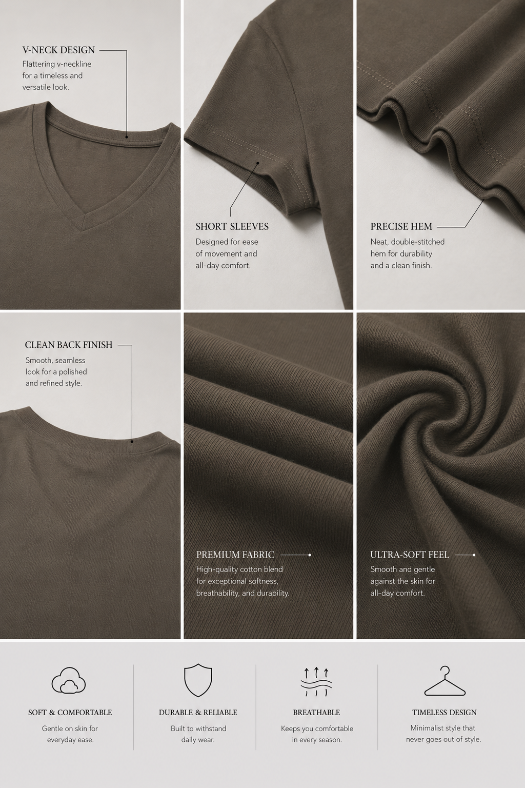 Foundation V-Neck Tee