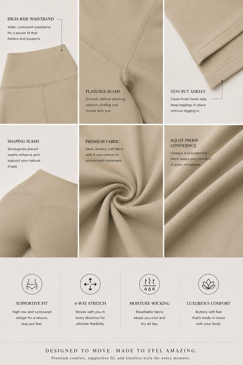 Studio Legging- Essential Tones