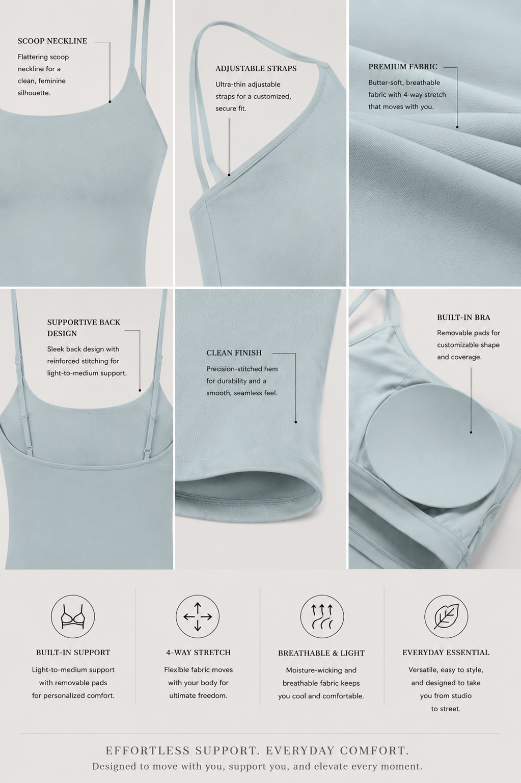 Studio Line Tank- Elevated Tones